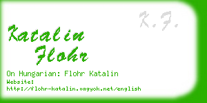 katalin flohr business card